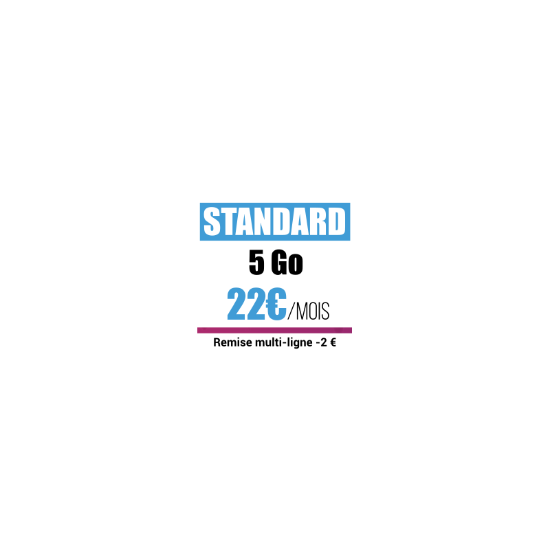 Forfait Mobile STANDARD Forfait Mobile STANDARD
