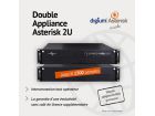 Double Appliance Asterisk 2 X 2U -1500 Comptes - Haute disponibilité